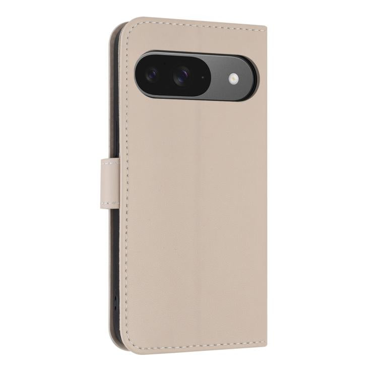 For Google Pixel 10 Pro / 9 Pro Metal Bow Leather Phone Case with Hand Strap