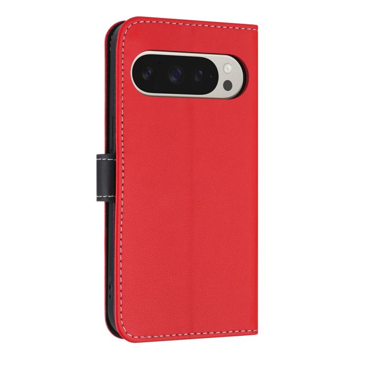 For Google Pixel 10 Pro XL / 9 Pro XL Metal Bow Leather Phone Case with Hand Strap