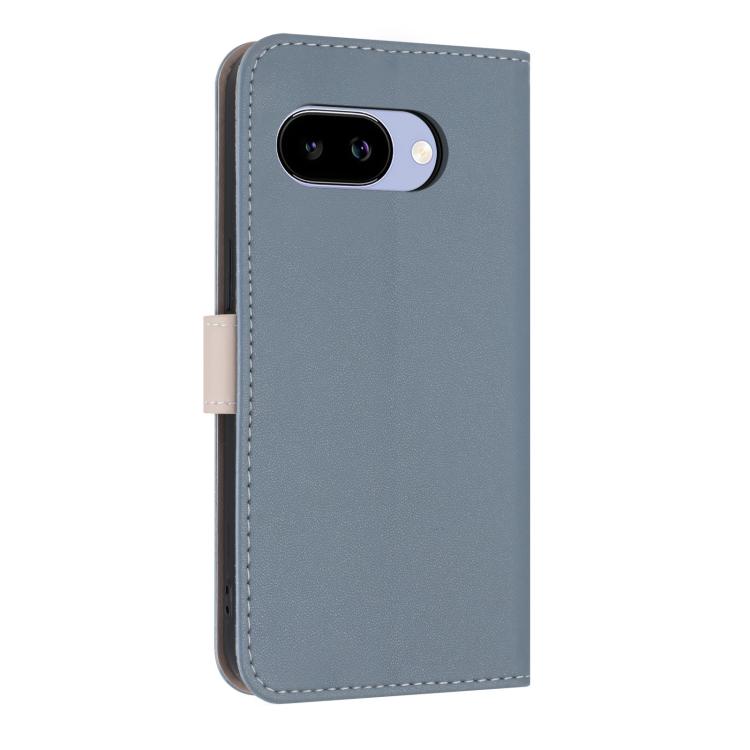For Google Pixel 9a Metal Bow Leather Phone Case with Hand Strap