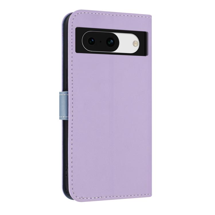 For Google Pixel 8a Metal Bow Leather Phone Case with Hand Strap