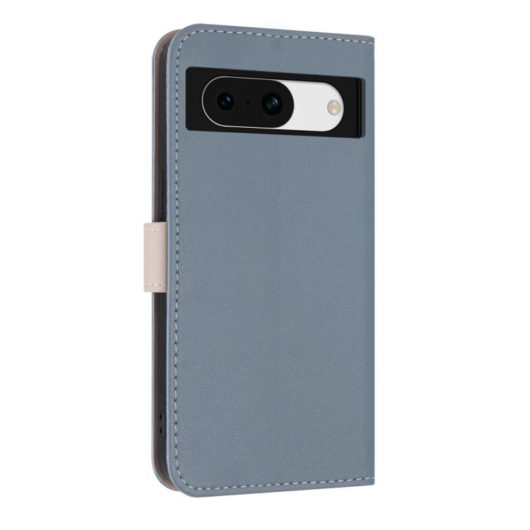 For Google Pixel 8a Metal Bow Leather Phone Case with Hand Strap