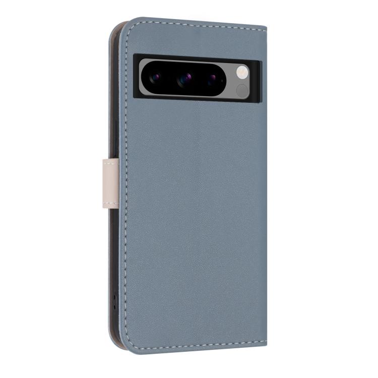 For Google Pixel 8 Pro Metal Bow Leather Phone Case with Hand Strap