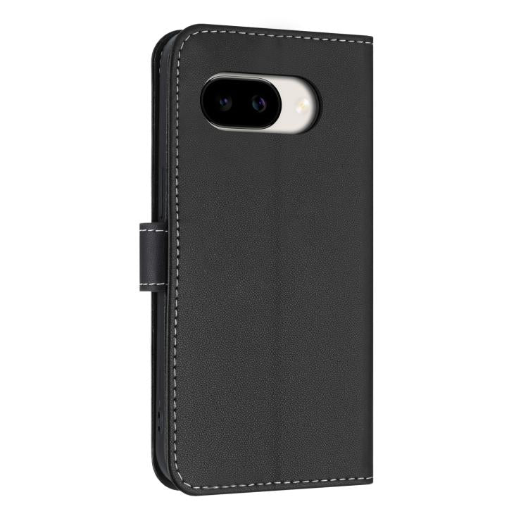 For Google Pixel 10a Metal Bow Leather Phone Case with Hand Strap