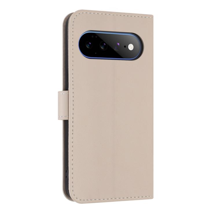 For Google Pixel 11 Pro XL Metal Bow Leather Phone Case with Hand Strap