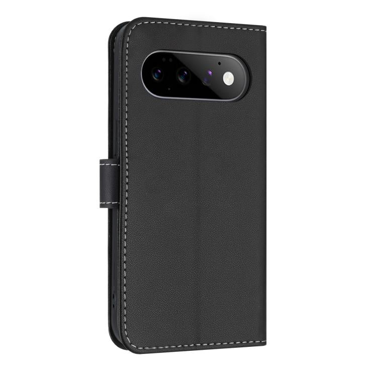For Google Pixel 11 / 11 Pro Metal Bow Leather Phone Case with Hand Strap