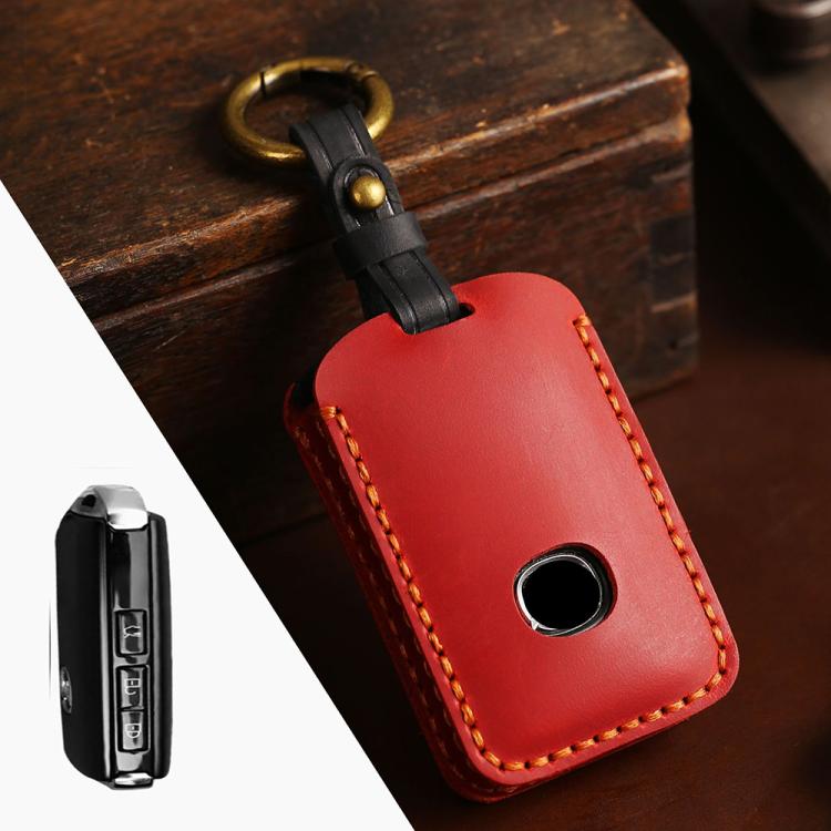 For Mazda Axela Hallmo B023 Crazy Horse Cowhide Car Key Protection Cover
