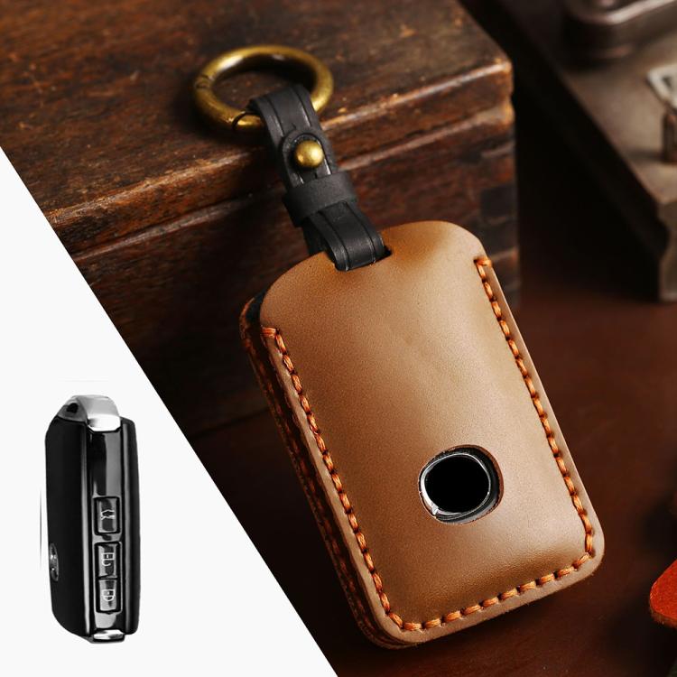 For Mazda Axela Hallmo B023 Crazy Horse Cowhide Car Key Protection Cover