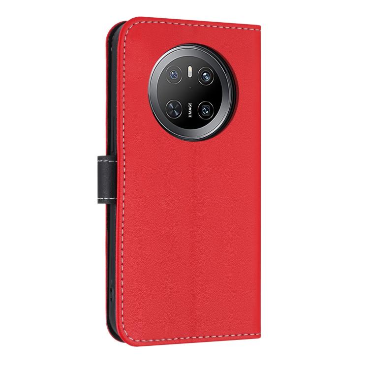 For Huawei Mate 70 Metal Bow Leather Phone Case with Hand Strap
