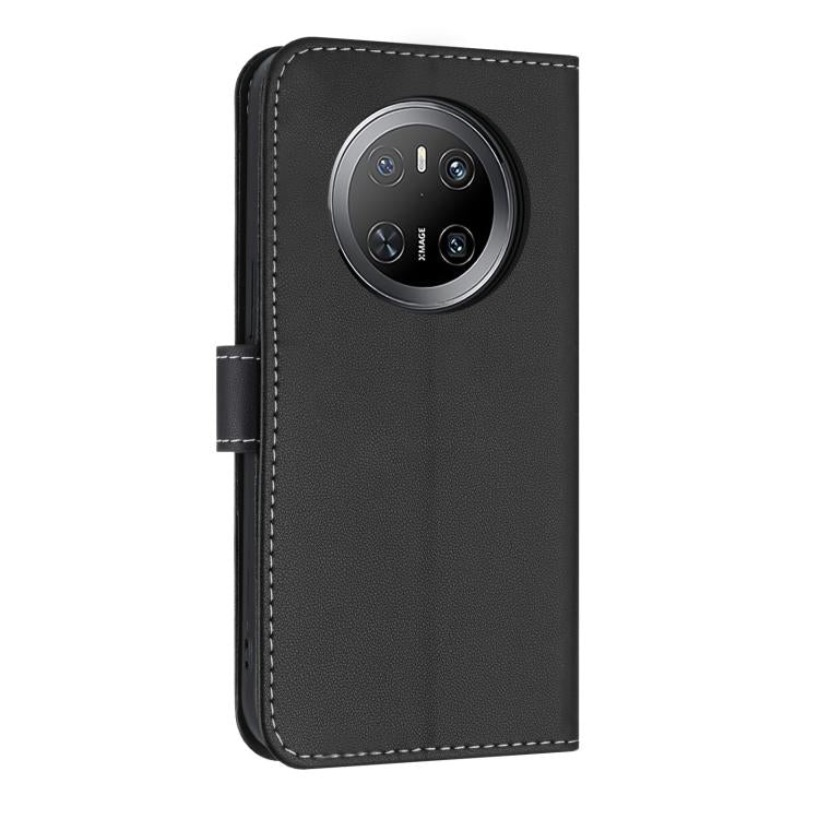 For Huawei Mate 70 Metal Bow Leather Phone Case with Hand Strap