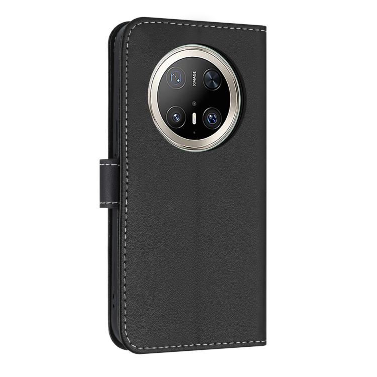 For Huawei Mate 70 Pro+ Metal Bow Leather Phone Case with Hand Strap