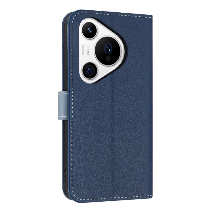 For Huawei Pura 70 Metal Bow Leather Phone Case with Hand Strap