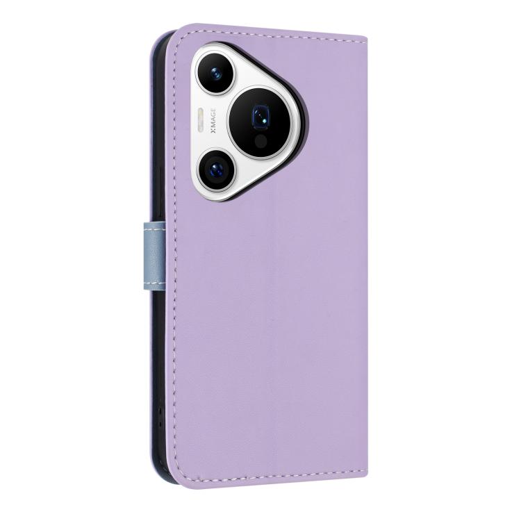 For Huawei Pura 70 Metal Bow Leather Phone Case with Hand Strap