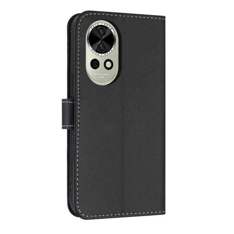 For Huawei nova 12 Pro / 12 Ultra Metal Bow Leather Phone Case with Hand Strap