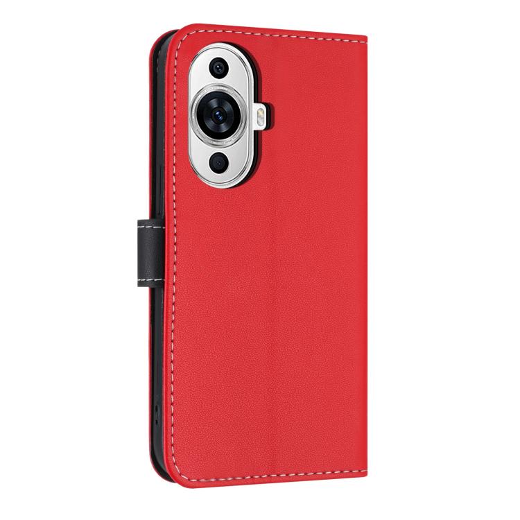 For Huawei nova 12s 4G Global Metal Bow Leather Phone Case with Hand Strap