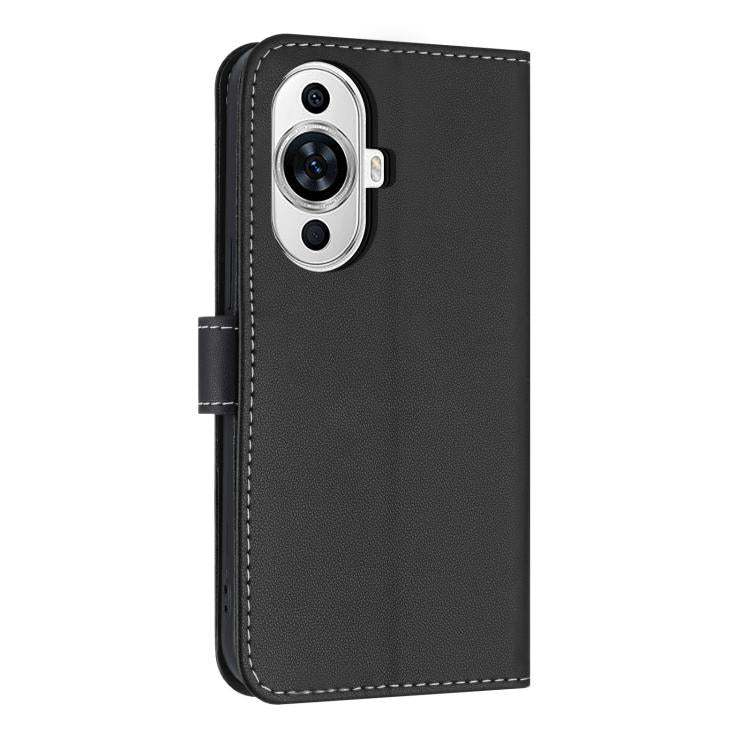 For Huawei nova 12s 4G Global Metal Bow Leather Phone Case with Hand Strap