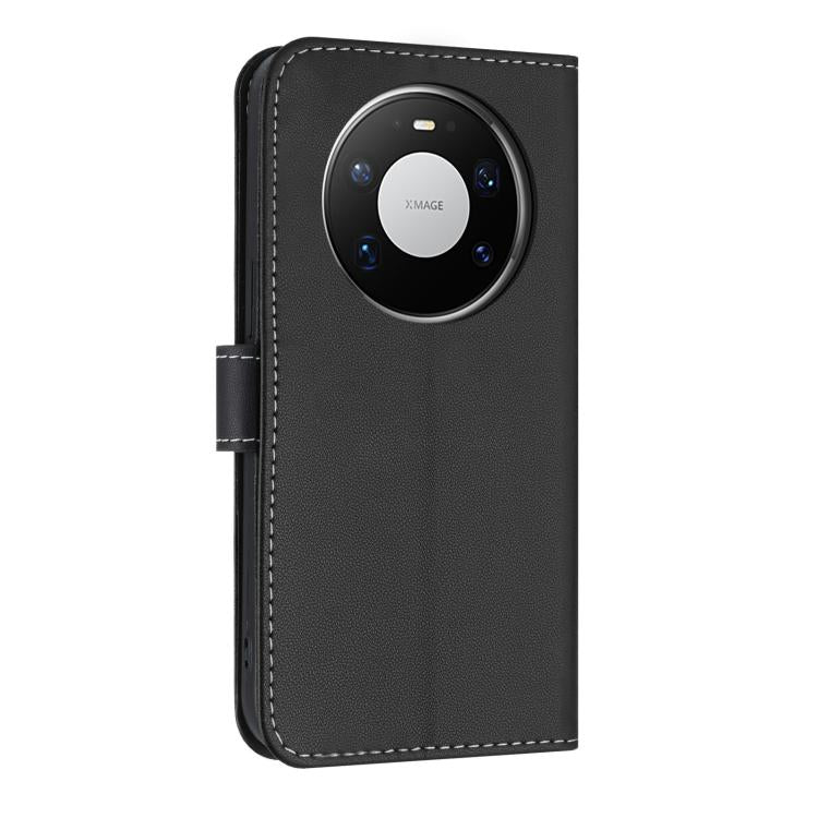 For Huawei Mate 80 Pro Max Metal Bow Leather Phone Case with Hand Strap