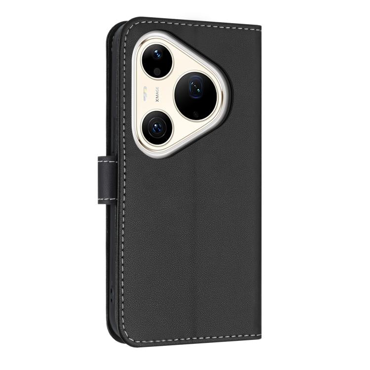 For Huawei Pura 90 Pro Max 5G Metal Bow Leather Phone Case with Hand Strap