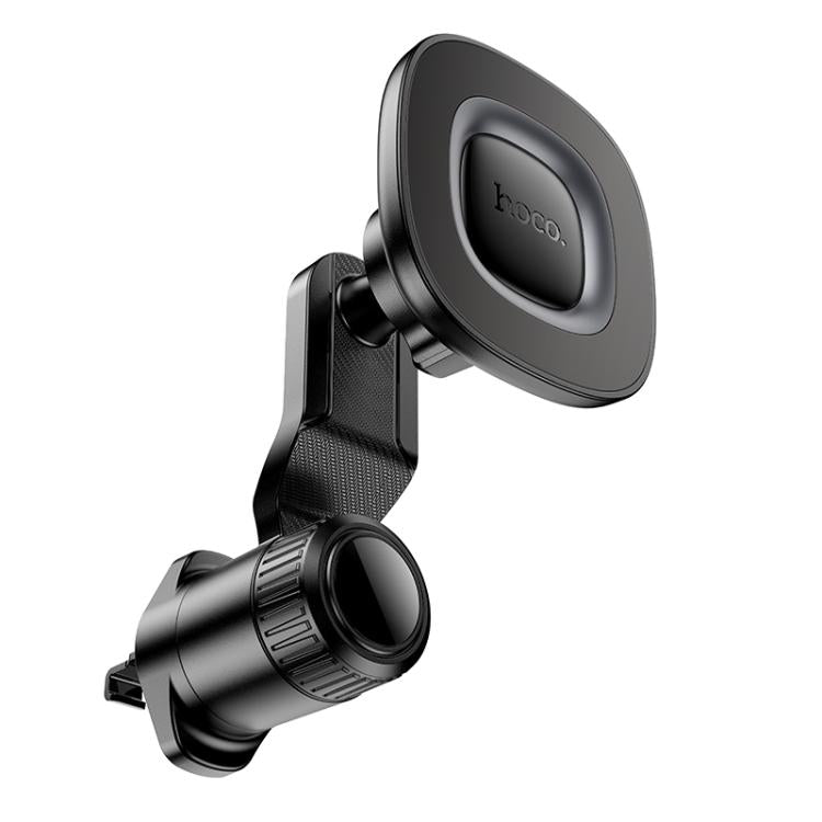 hoco H74 Crown Air Outlet Ring Magnetic Car Phone Holder - Black Grey