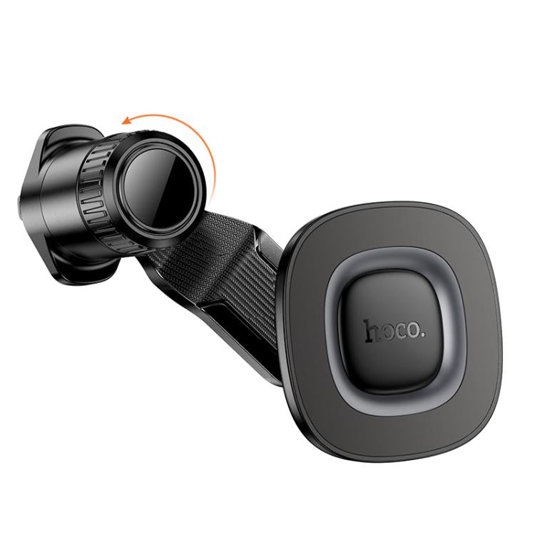 hoco H74 Crown Air Outlet Ring Magnetic Car Phone Holder - Black Grey