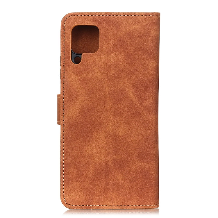 For Samsung Galaxy A42 5G KHAZNEH Retro Texture PU + TPU Horizontal Flip Leather Case with Holder & Card Slots & Wallet