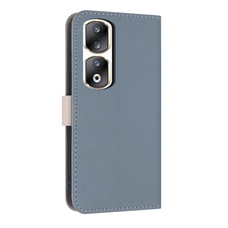 For Honor 90 Pro 5G Metal Bow Leather Phone Case with Hand Strap