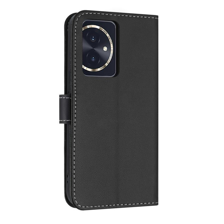 For Honor 100 5G Metal Bow Leather Phone Case with Hand Strap