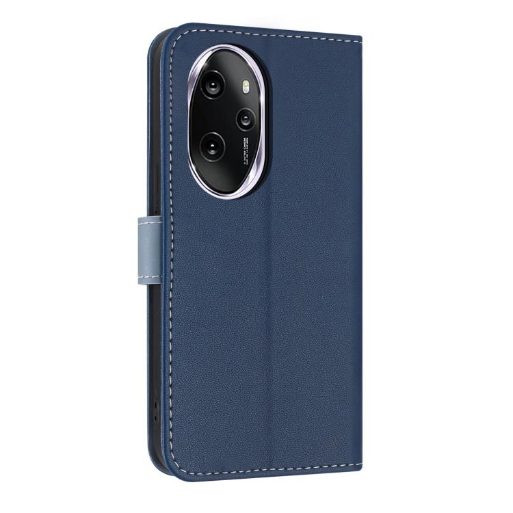 For Honor 100 Pro 5G Metal Bow Leather Phone Case with Hand Strap