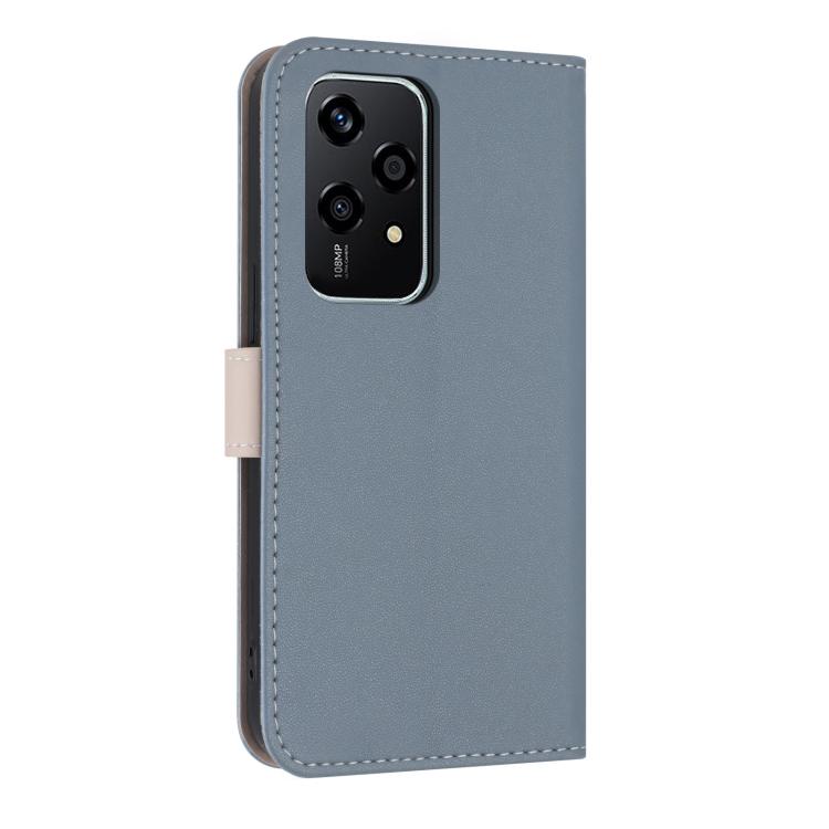 For Honor 200 Lite Global Metal Bow Leather Phone Case with Hand Strap