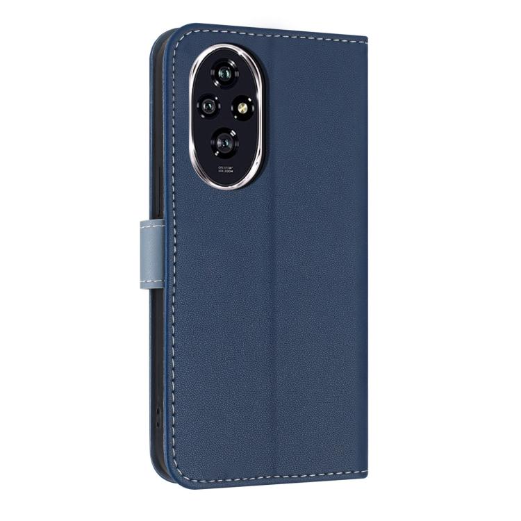 For Honor 200 Pro Metal Bow Leather Phone Case with Hand Strap