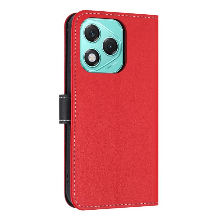 For Honor 400 Lite Global Metal Bow Leather Phone Case with Hand Strap