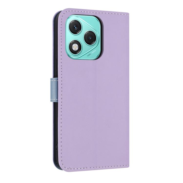For Honor 400 Lite Global Metal Bow Leather Phone Case with Hand Strap