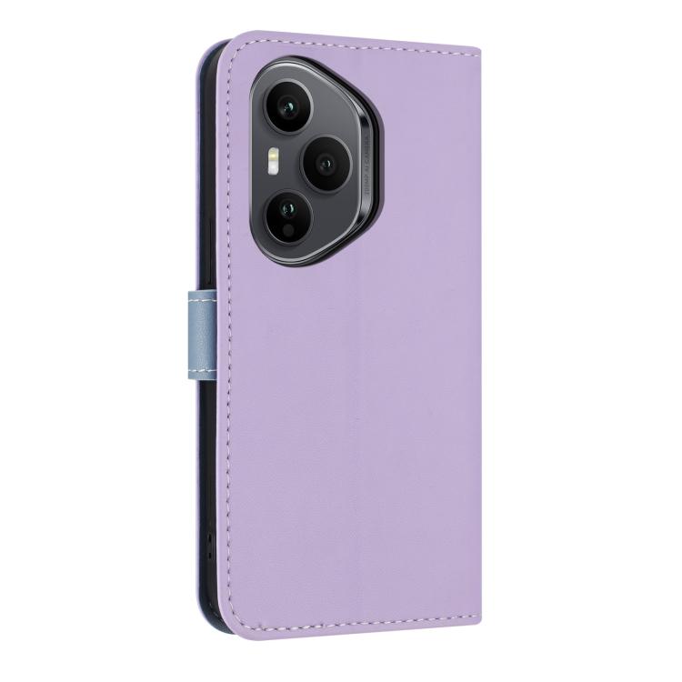 For Honor 400 Pro 5G Global Metal Bow Leather Phone Case with Hand Strap