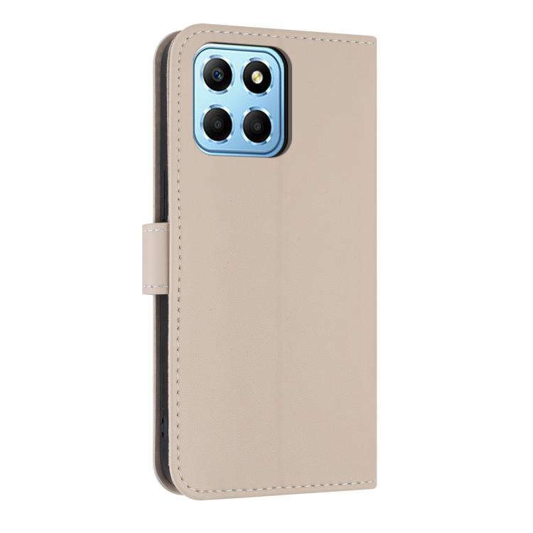 For Honor X8 5G Global Metal Bow Leather Phone Case with Hand Strap