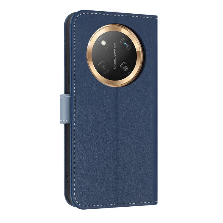 For Honor X9c 5G Global Metal Bow Leather Phone Case with Hand Strap