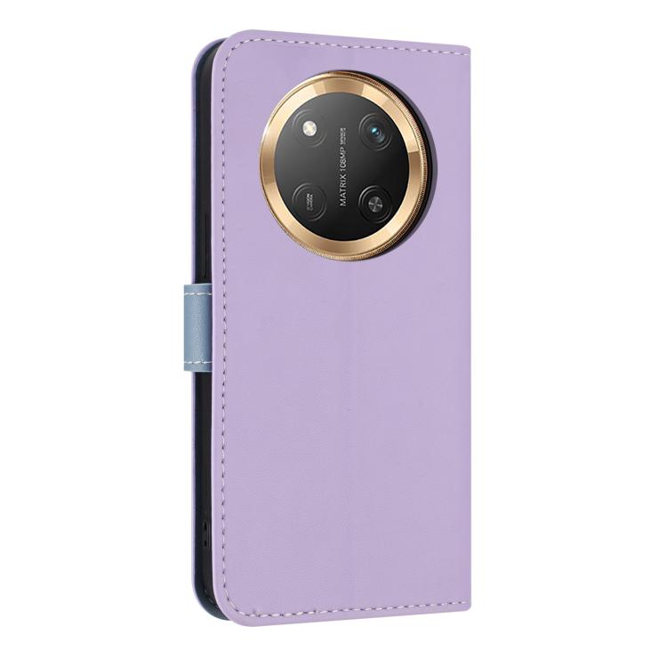 For Honor X9c 5G Global Metal Bow Leather Phone Case with Hand Strap
