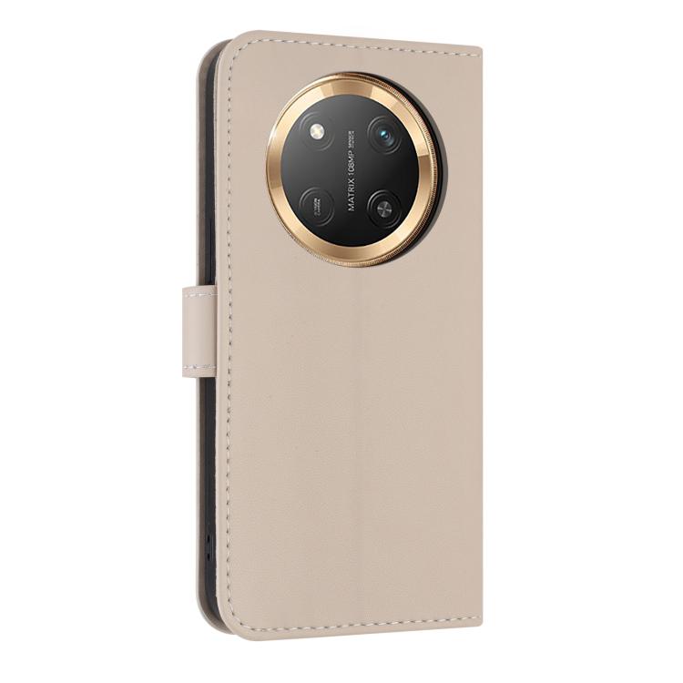For Honor X9c 5G Global Metal Bow Leather Phone Case with Hand Strap
