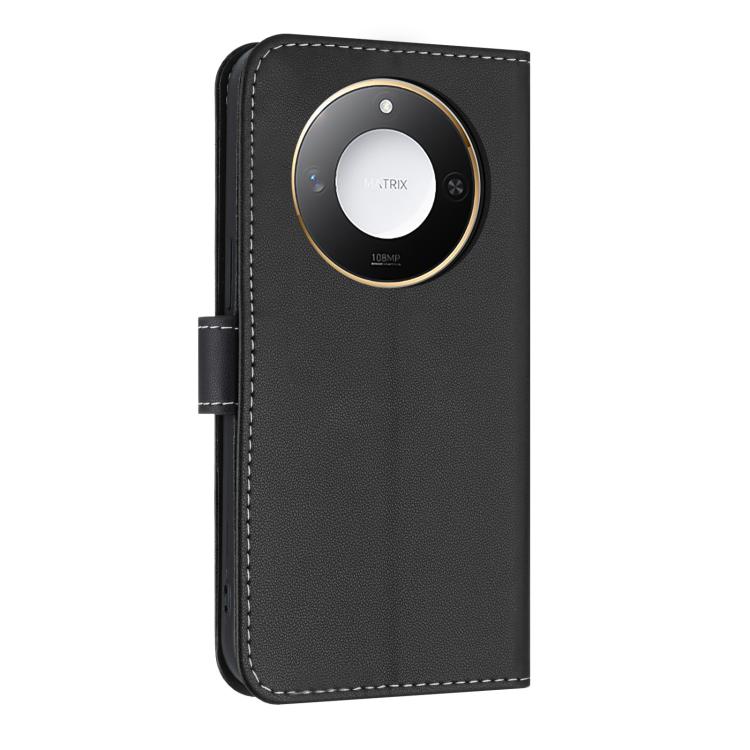 For Honor X9c Smart 5G Global Metal Bow Leather Phone Case with Hand Strap