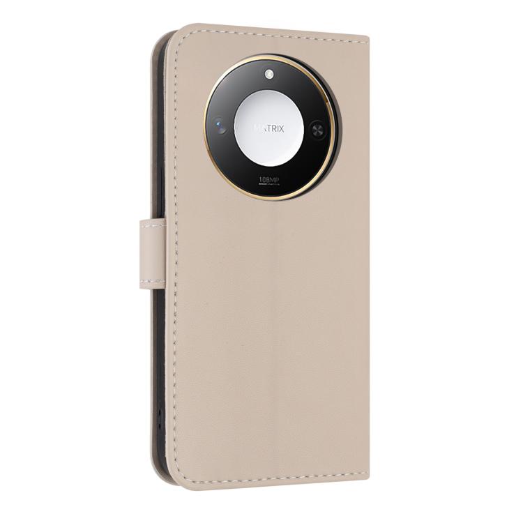 For Honor X9c Smart 5G Global Metal Bow Leather Phone Case with Hand Strap