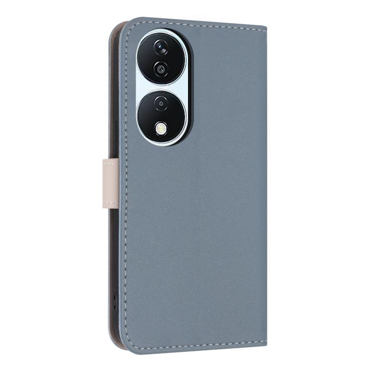 For Honor X7b 5G Global Metal Bow Leather Phone Case with Hand Strap