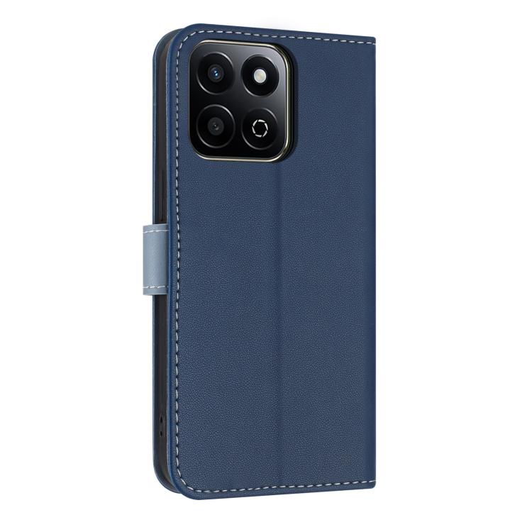 For Honor X7c 4G Global Metal Bow Leather Phone Case with Hand Strap