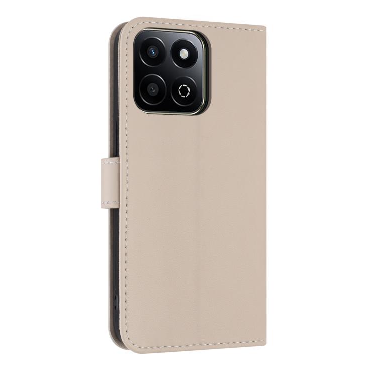 For Honor X7c 4G Global Metal Bow Leather Phone Case with Hand Strap