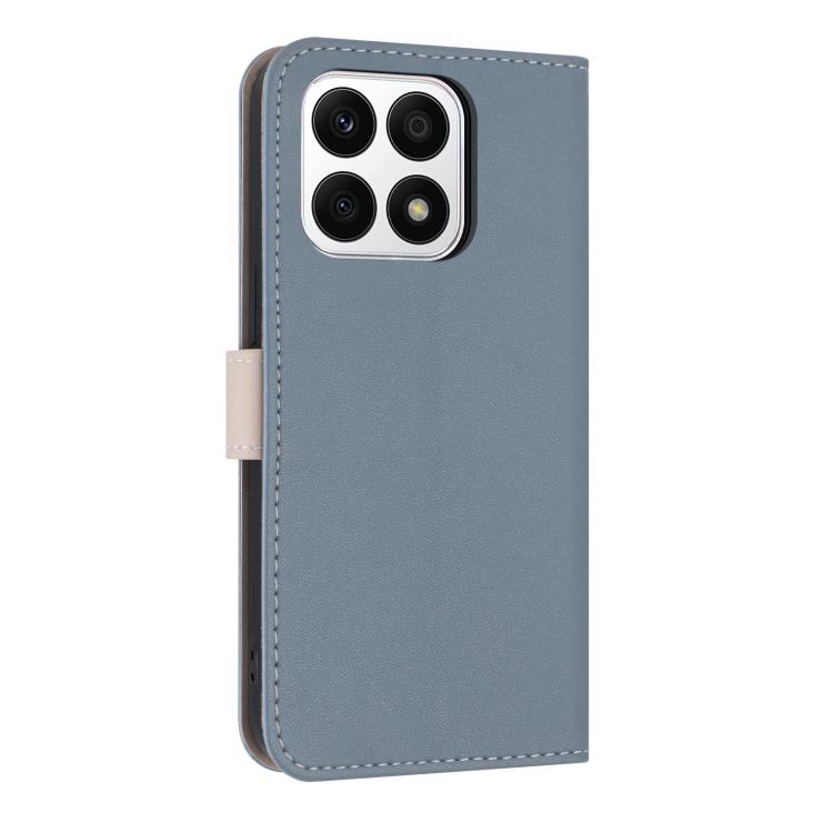 For Honor X8a 5G Global Metal Bow Leather Phone Case with Hand Strap