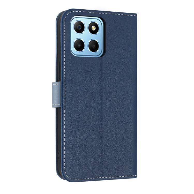 For Honor X8b 4G Global Metal Bow Leather Phone Case with Hand Strap