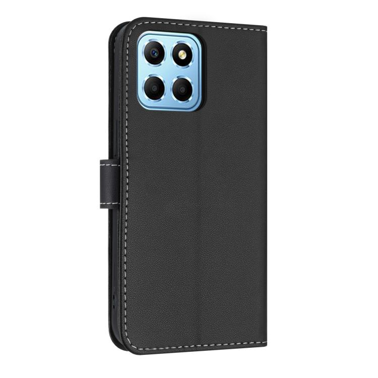 For Honor X8b 4G Global Metal Bow Leather Phone Case with Hand Strap