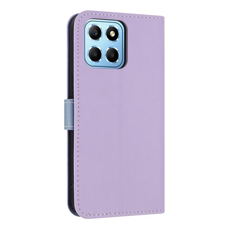 For Honor X8b 4G Global Metal Bow Leather Phone Case with Hand Strap