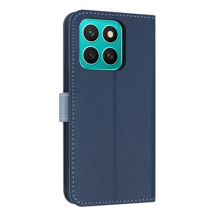 For Honor X8c 4G Global Metal Bow Leather Phone Case with Hand Strap