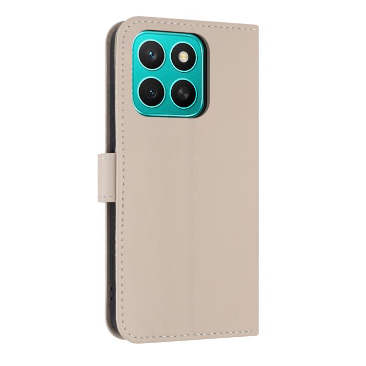 For Honor X8c 4G Global Metal Bow Leather Phone Case with Hand Strap