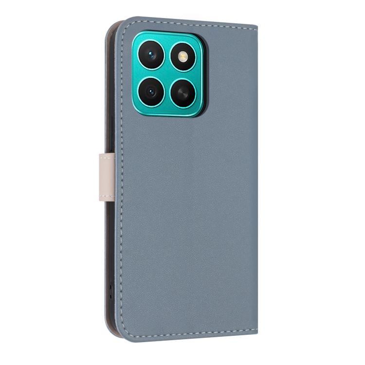 For Honor X8c 4G Global Metal Bow Leather Phone Case with Hand Strap