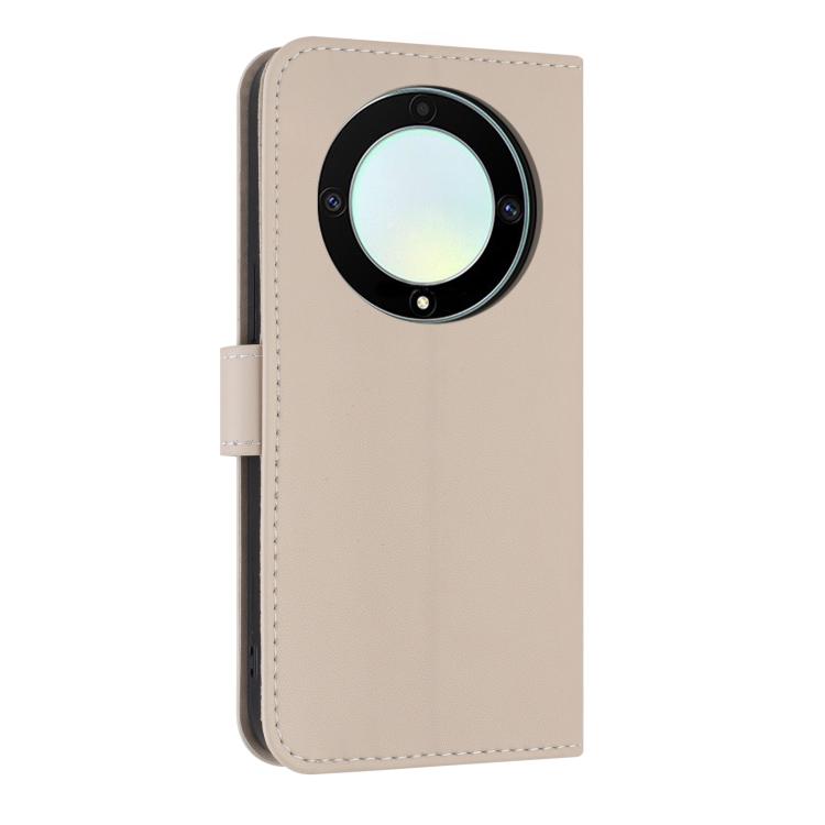 For Honor X9a 5G Metal Bow Leather Phone Case with Hand Strap