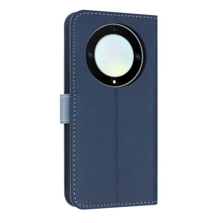 For Honor X9b 5G Global Metal Bow Leather Phone Case with Hand Strap